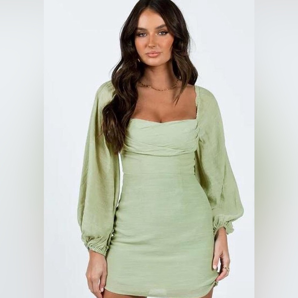 Princess Polly Green Ruched Bodycon Dress